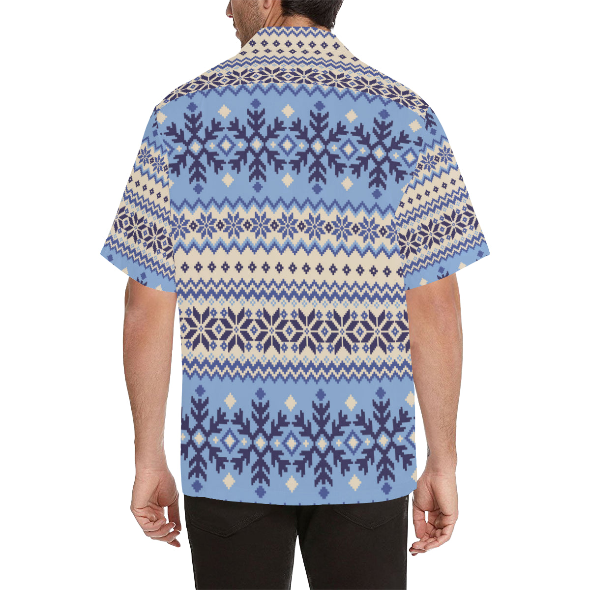 Nordic Pattern Print Design A03 Men's Hawaiian Shirt
