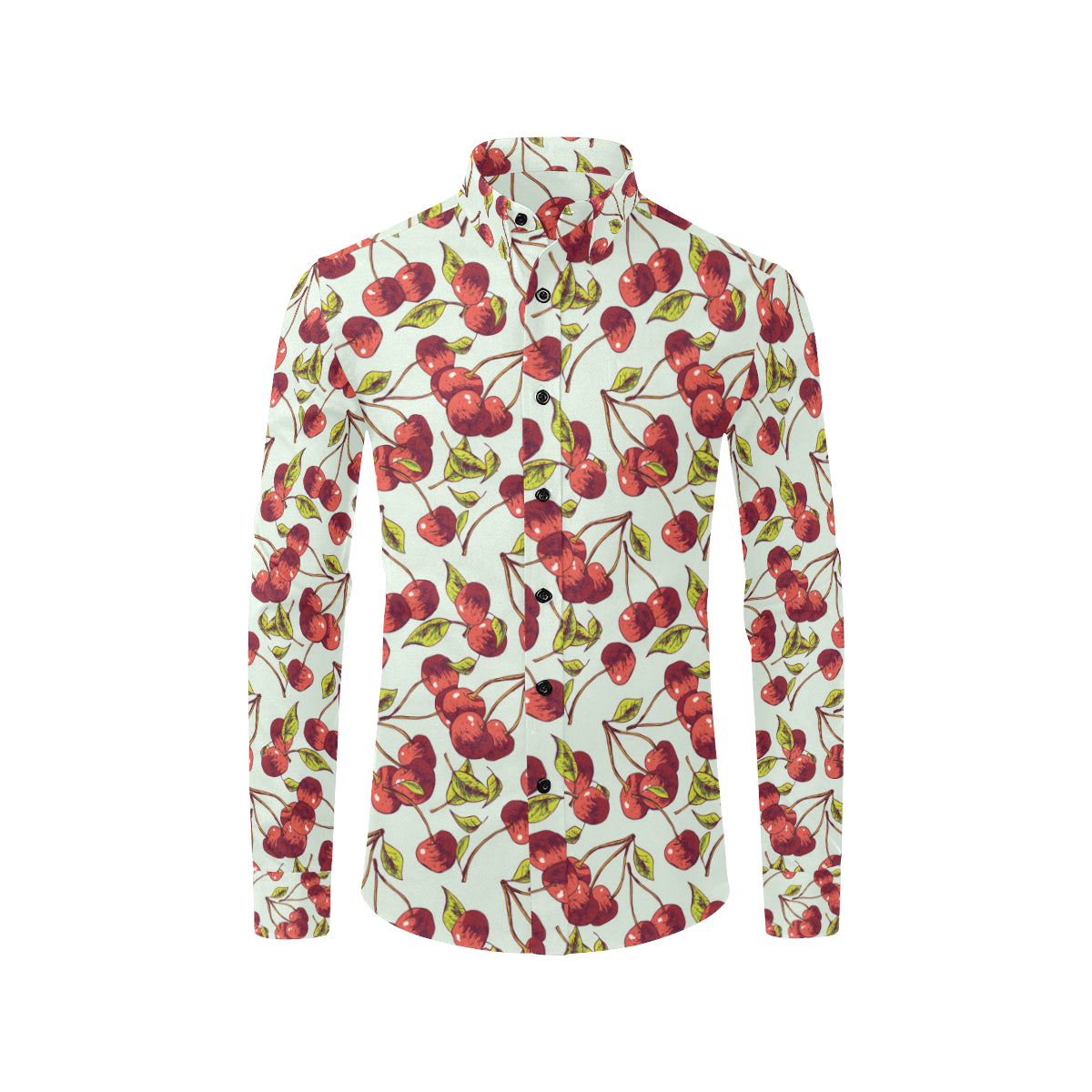 Cherry Hand Draw Men's Long Sleeve Shirt