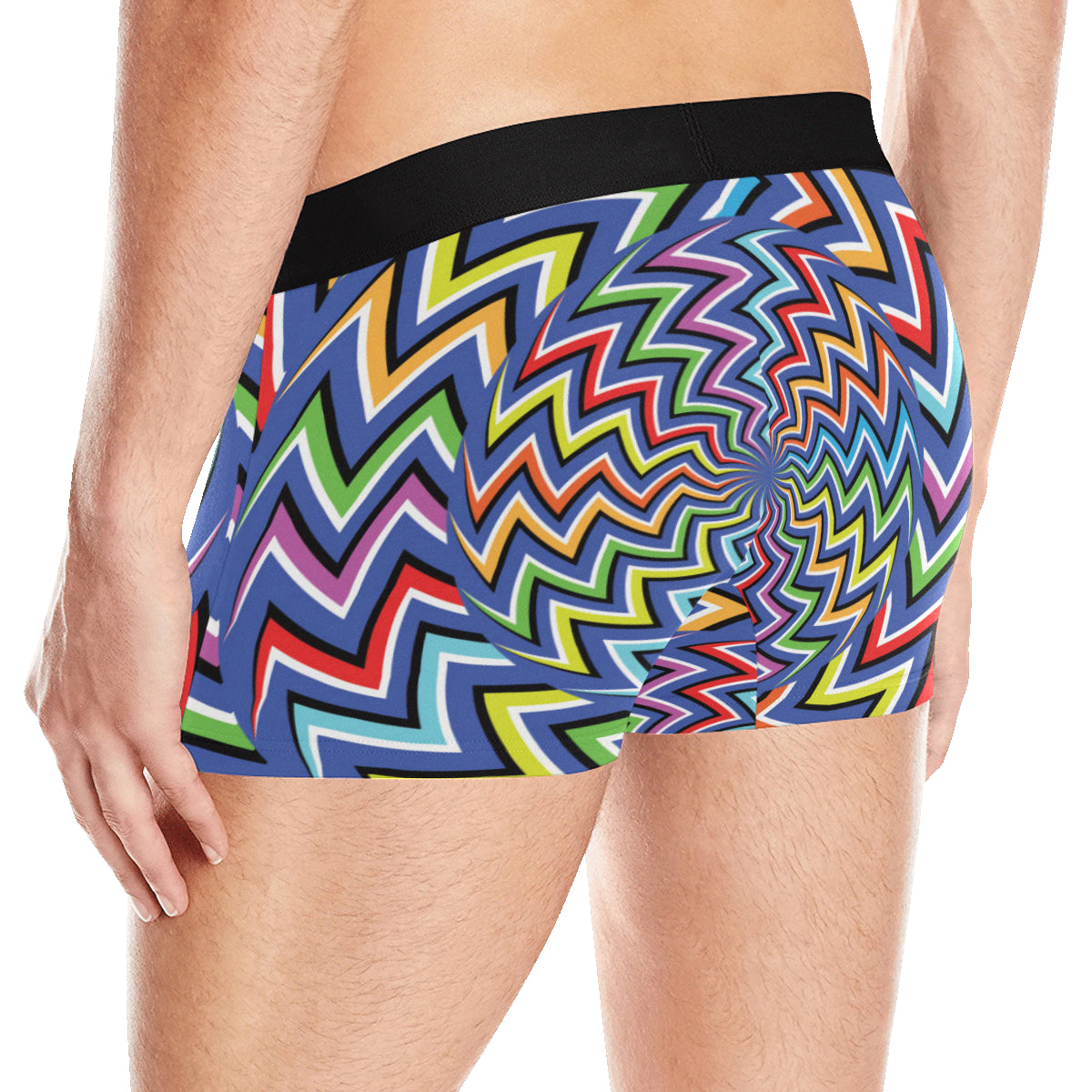 Optical illusion Pattern Print Design A02 Men's Boxer Briefs