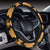 Buddha Pattern Print Design 01 Steering Wheel Cover with Elastic Edge