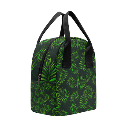 Rainforest Pattern Print Design RF03 Insulated Lunch Bag