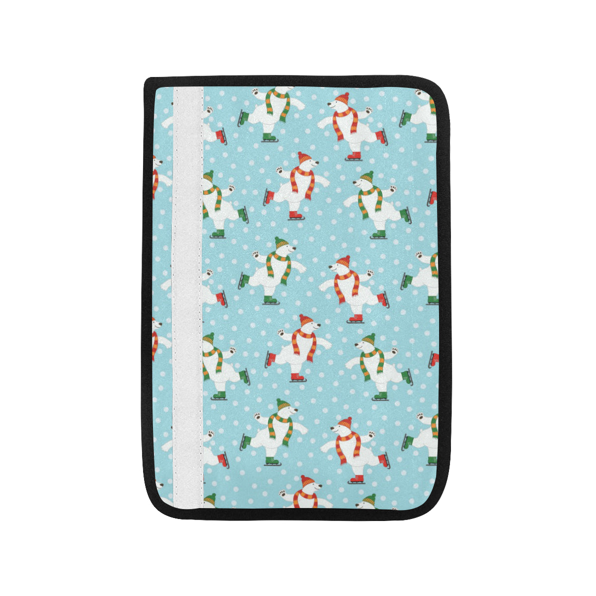 Polar Bear Pattern Print Design PB07 Car Seat Belt Cover