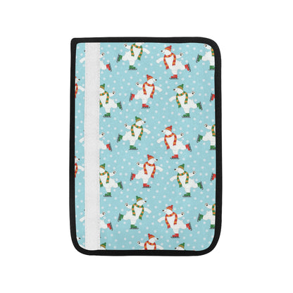 Polar Bear Pattern Print Design PB07 Car Seat Belt Cover