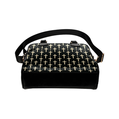 Cross Pattern Print Design 03 Shoulder Handbag