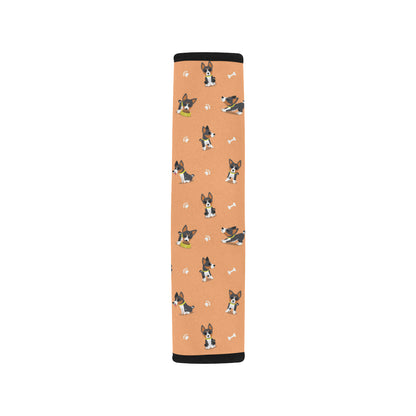 Basenji Pattern Print Design 01 Car Seat Belt Cover