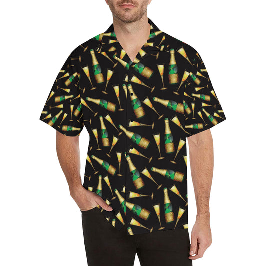 Champagne Pattern Print Design 02 Men's Hawaiian Shirt