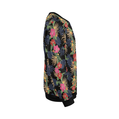 Hawaiian Themed Pattern Print Design H011 Men Long Sleeve Sweatshirt