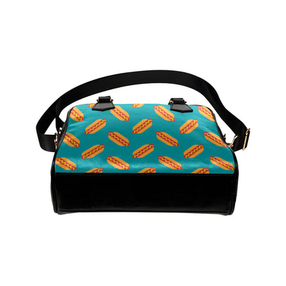 Hot Dog Pattern Print Design 03 Shoulder Handbag