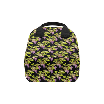 Grape Pattern Print Design GP04 Insulated Lunch Bag