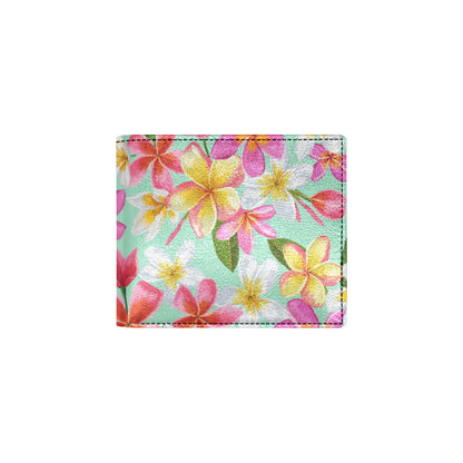 Plumeria Pattern Print Design PM014 Men's ID Card Wallet
