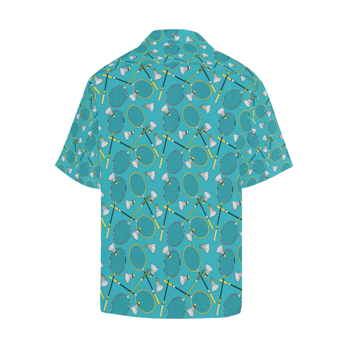 Badminton Pattern Print Design 06 Men's Hawaiian Shirt
