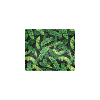 Banana Leaf Pattern Print Design 02 Men's ID Card Wallet