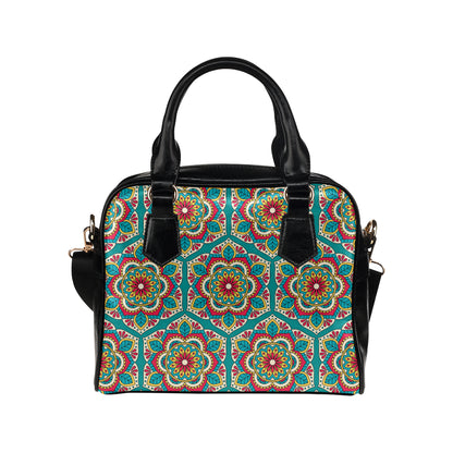 Mandala Pattern Print Design 03 Shoulder Handbag