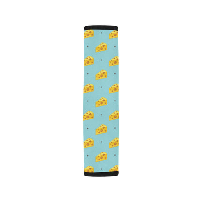 Cheese Pattern Print Design 02 Car Seat Belt Cover
