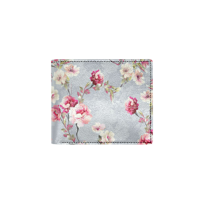 Summer Floral Pattern Print Design SF02 Men's ID Card Wallet