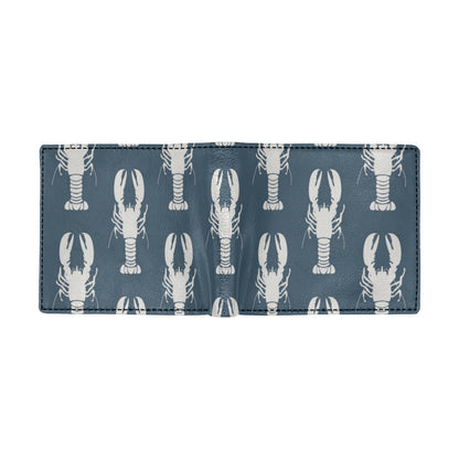 Lobster Pattern Print Design 02 Men's ID Card Wallet