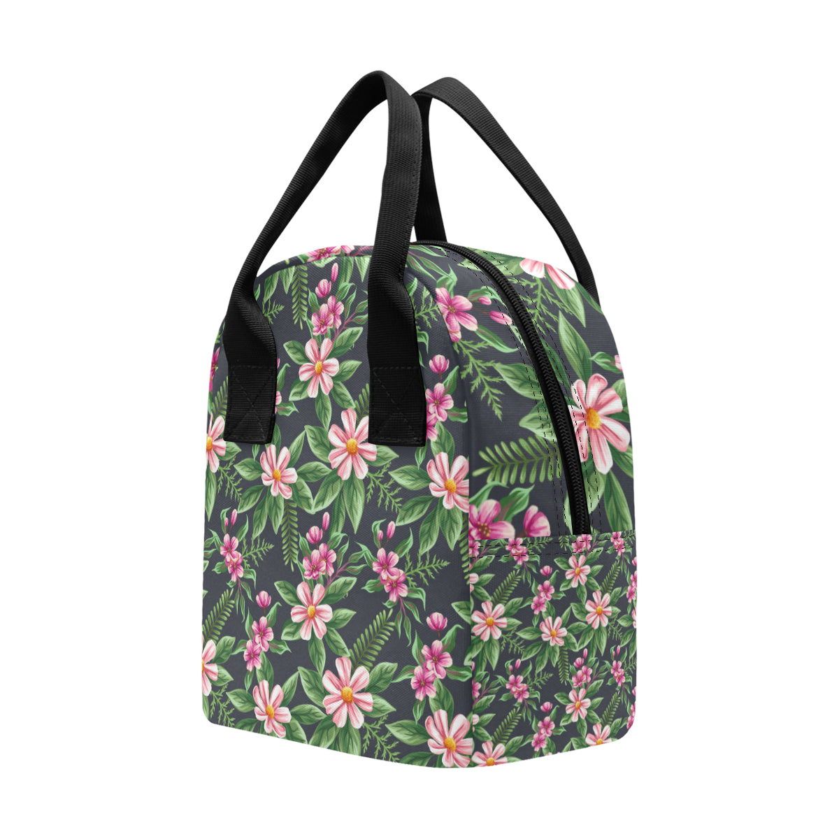 Summer Floral Pattern Print Design SF010 Insulated Lunch Bag