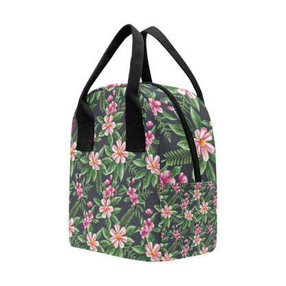Summer Floral Pattern Print Design SF010 Insulated Lunch Bag