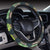 Cactus Pattern Print Design 07 Steering Wheel Cover with Elastic Edge