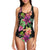 Amaryllis Pattern Print Design AL09 Women Swimsuit