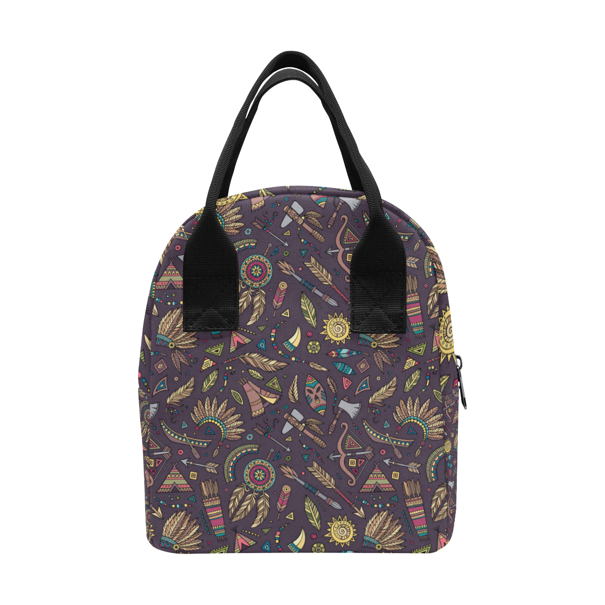 Tribal native american Aztec Insulated Lunch Bag