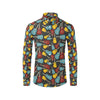 Acoustic Guitar Pattern Print Design 01 Men's Long Sleeve Shirt