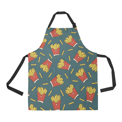 French Fried Pattern Print Design 04 Apron with Pocket