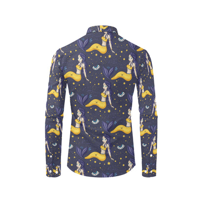 Pisces Pattern Print Design A04 Men's Long Sleeve Shirt