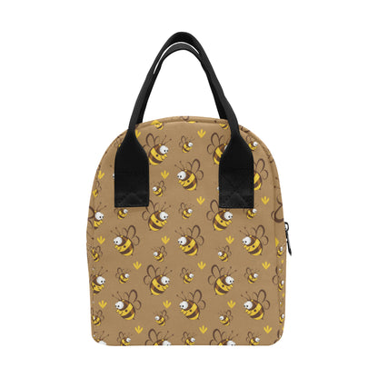 Bee Pattern Print Design BEE09 Insulated Lunch Bag
