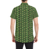 Cactus Skin Print Pattern Men's Short Sleeve Button Up Shirt