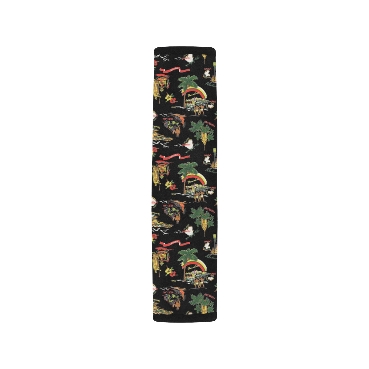 Hawaiian Island Themed Print Car Seat Belt Cover