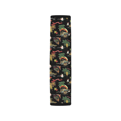 Hawaiian Island Themed Print Car Seat Belt Cover