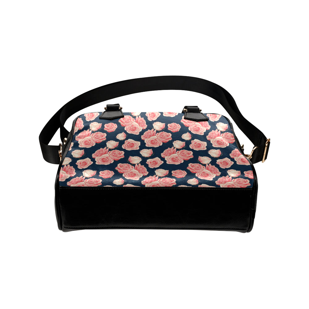 Rose Pattern Print Design A03 Shoulder Handbag
