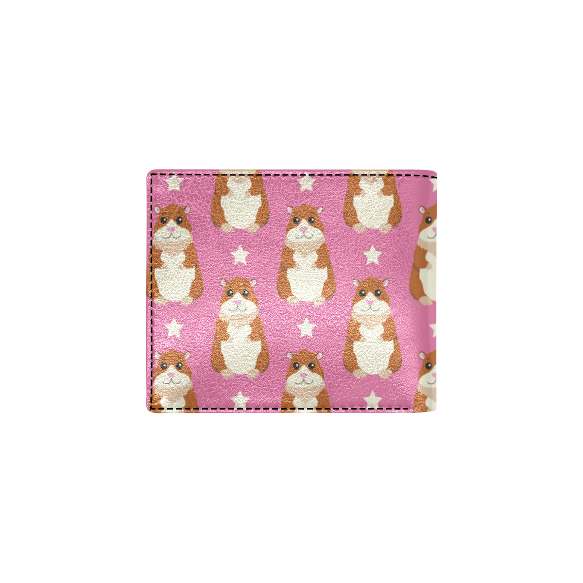 Hamster Cute Pattern Print Design 02 Men's ID Card Wallet