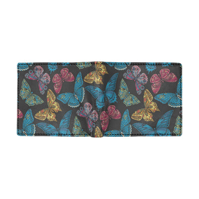 Butterfly Mandala Style Men's ID Card Wallet