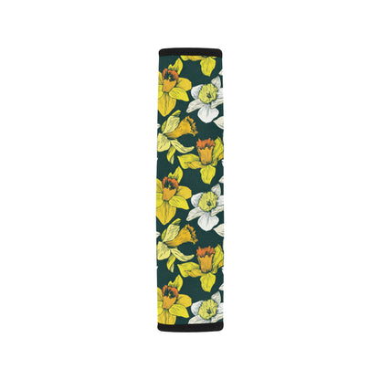 Daffodils Pattern Print Design DF02 Car Seat Belt Cover