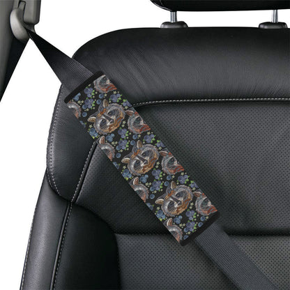Raccoon Pattern Print Design A03 Car Seat Belt Cover