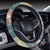 Hibiscus Pattern Print Design HB033 Steering Wheel Cover with Elastic Edge