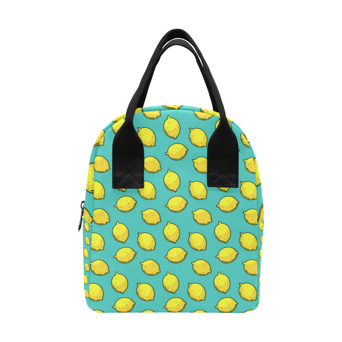 Lemon Pattern Print Design LM04 Insulated Lunch Bag