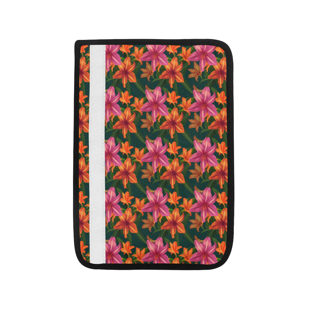 Amaryllis Pattern Print Design AL01 Car Seat Belt Cover