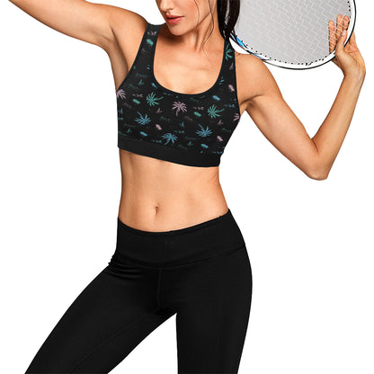Aloha Hawaii Pattern Print Design 03 Sports Bra