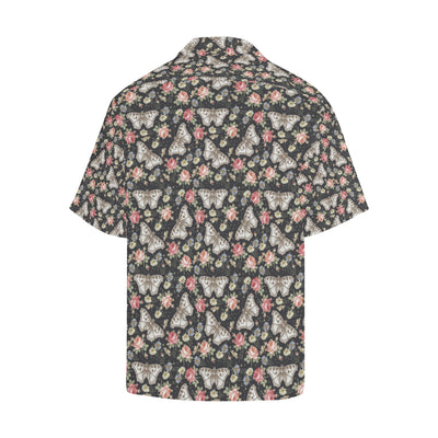 Butterfly Flower Pattern Print Design 07 Men's Hawaiian Shirt