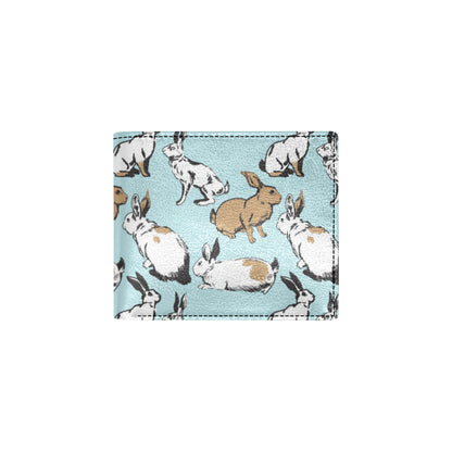 Rabbit Pattern Print Design RB018 Men's ID Card Wallet