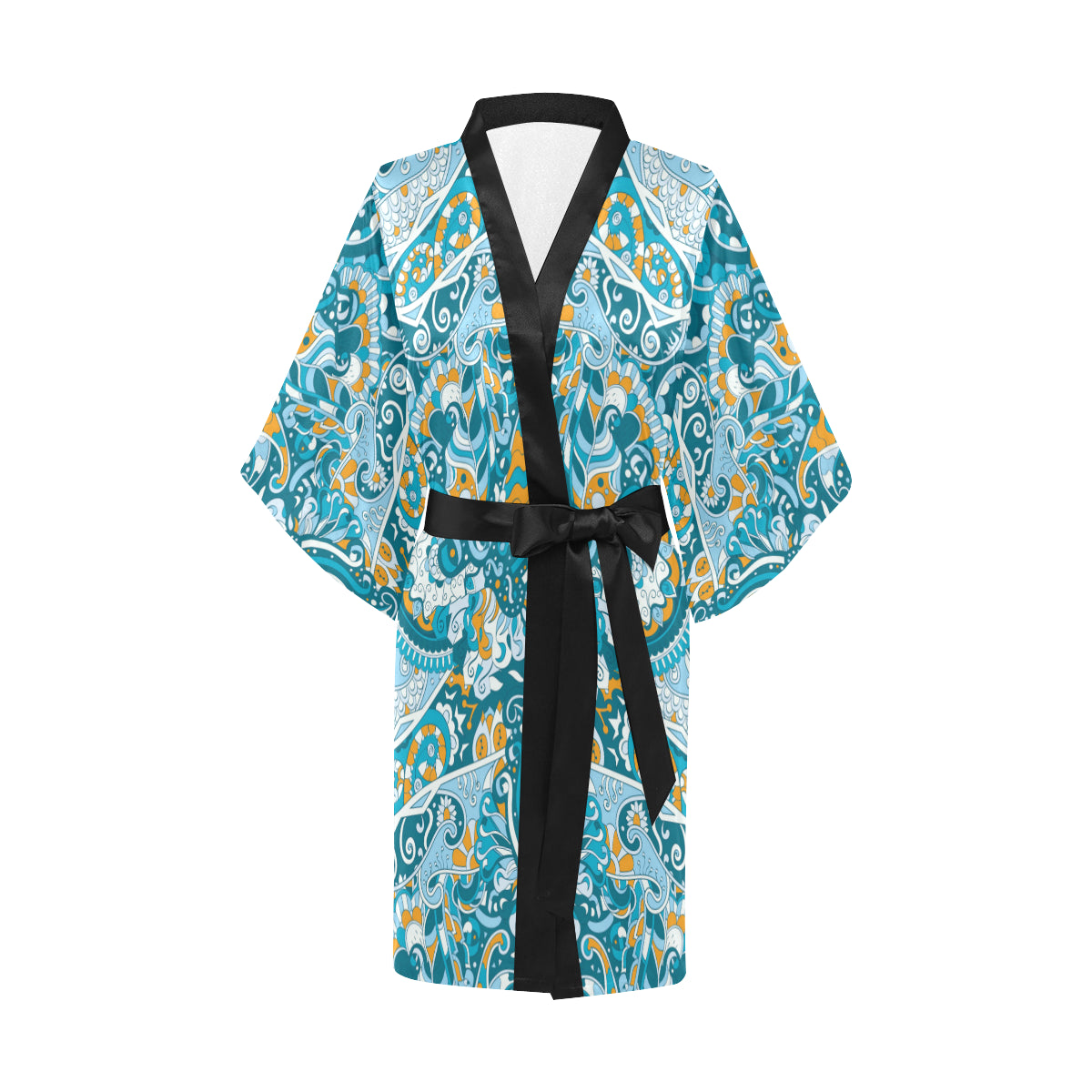 Pucci Pattern Print Design A03 Women's Short Kimono