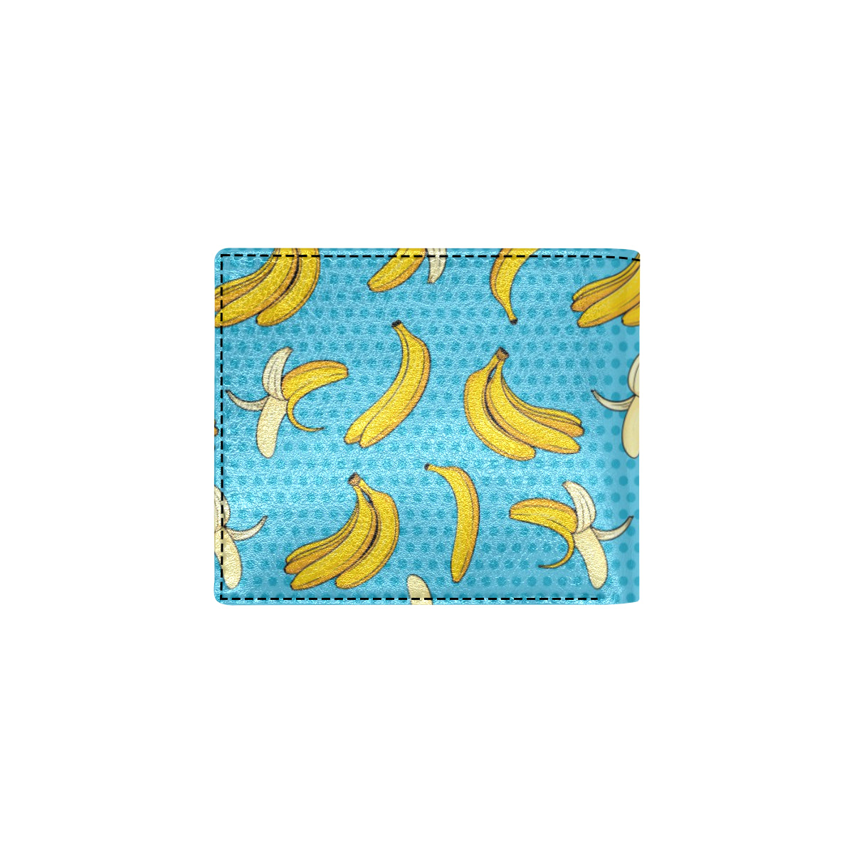 Banana Pattern Print Design BA08 Men's ID Card Wallet