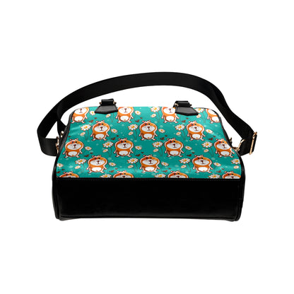 Hamster Pattern Print Design 01 Shoulder Handbag