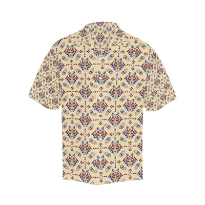 Aztec Wolf Pattern Print Design 03 Men's Hawaiian Shirt
