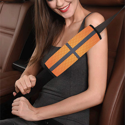 Basketball Texture Print Pattern Car Seat Belt Cover