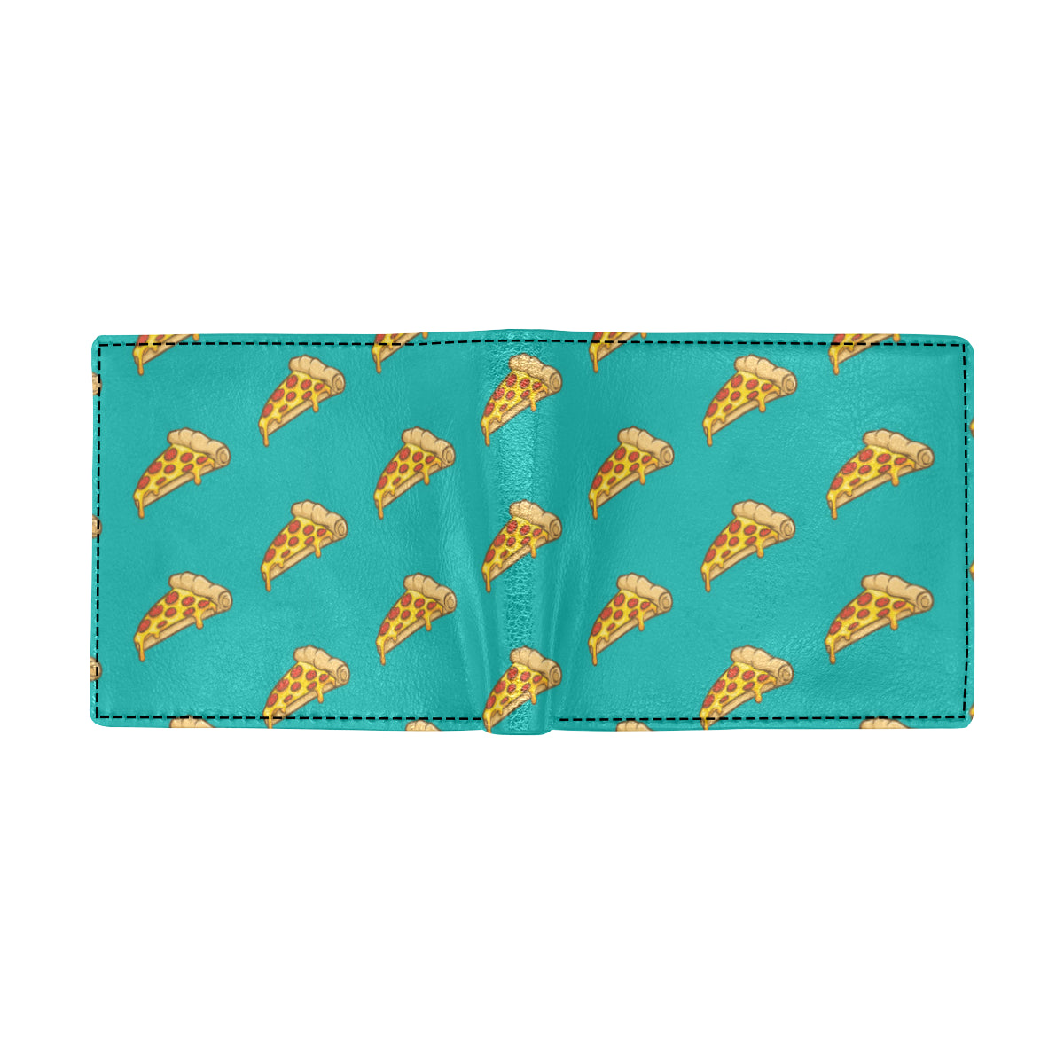 Pizza Pattern Print Design A03 Men's ID Card Wallet