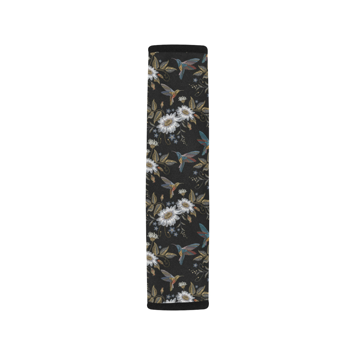 Hummingbird with Embroidery Themed Print Car Seat Belt Cover
